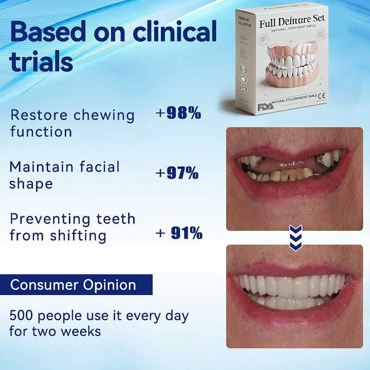 š¦·Advanced Customized Full Denture Set𦷠(š„10,000+ Sold In Last 30 Day)