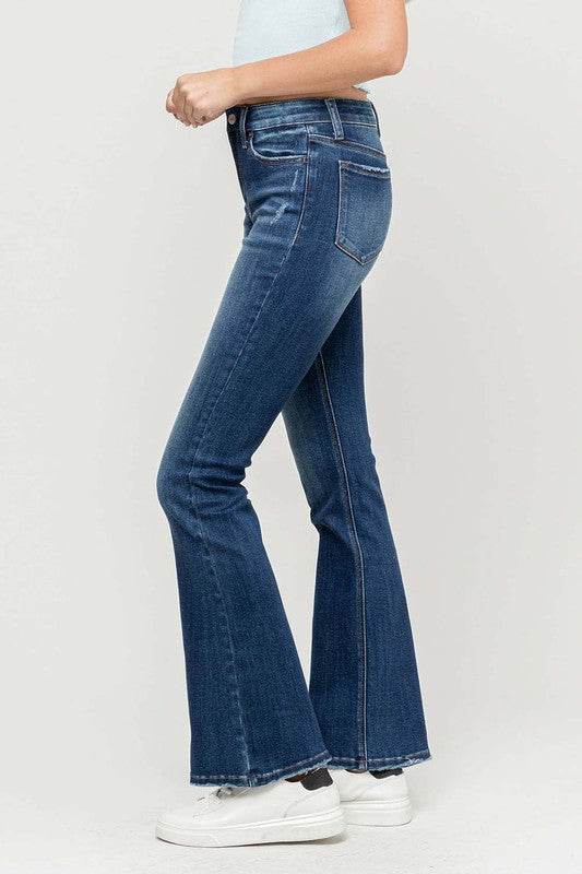 VERVET MID RISE FLARE JEAN DAKOTA