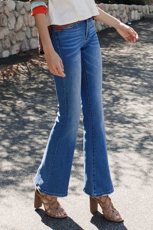 VERVET MID RISE FLARE JEANS KENDALL