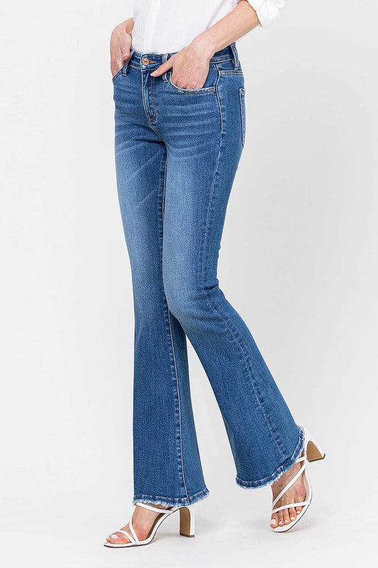 VERVET MID RISE FLARE JEANS KENDALL