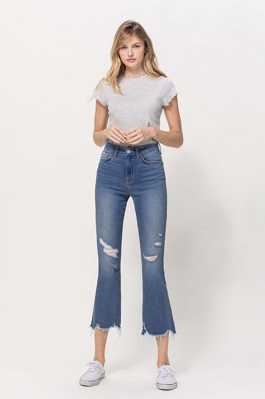 VERVET HIGH RISE CROP FLARE MAYA