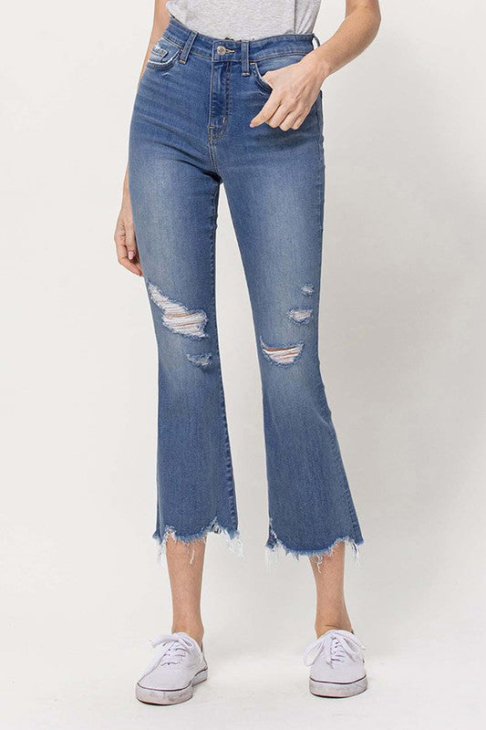 VERVET HIGH RISE CROP FLARE MAYA