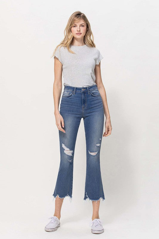 VERVET HIGH RISE CROP FLARE MAYA