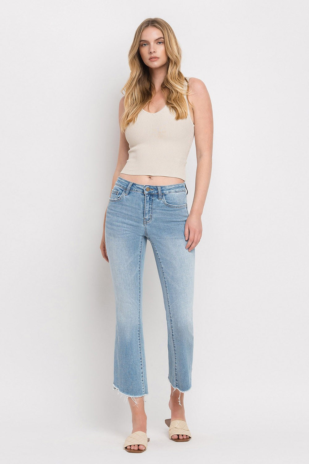 FLYING MONKEY MID RISE CROP FLARE WREN