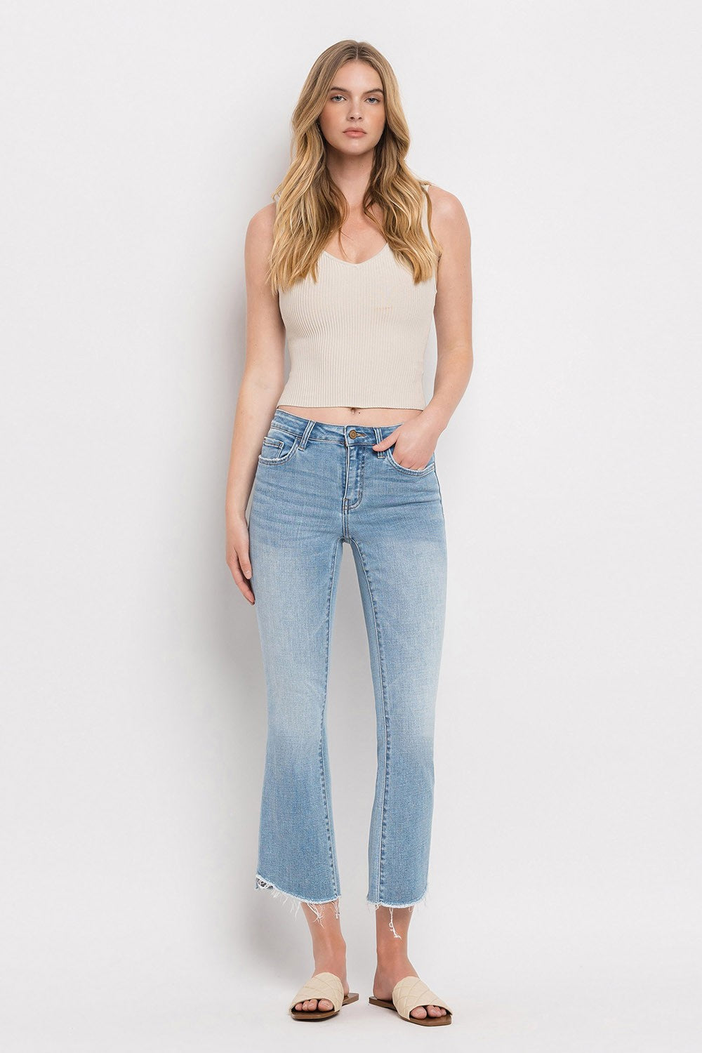 FLYING MONKEY MID RISE CROP FLARE WREN