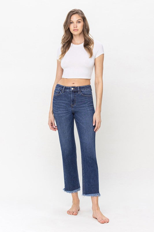 LOVERVET HIGH RISE CROP STRAIGHT FRANKI