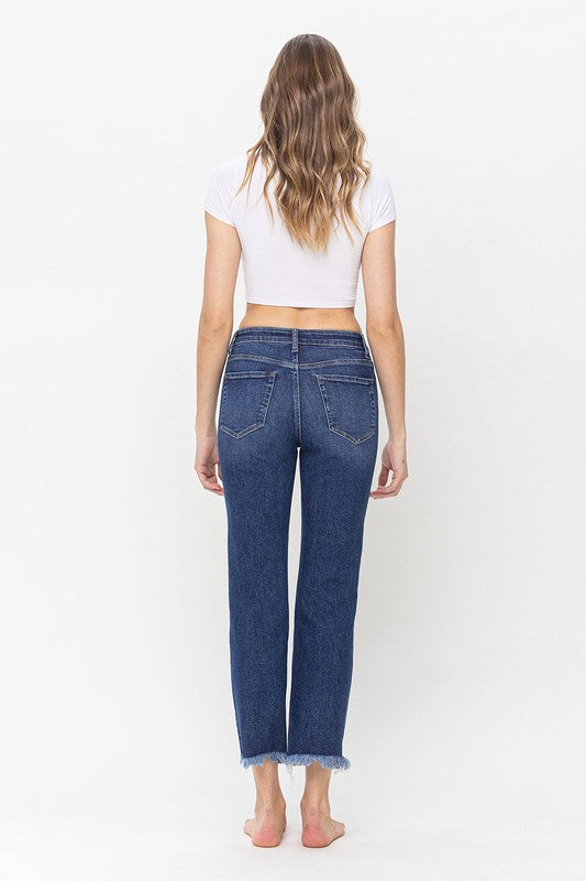 LOVERVET HIGH RISE CROP STRAIGHT FRANKI
