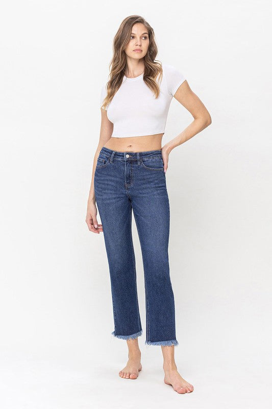 LOVERVET HIGH RISE CROP STRAIGHT FRANKI