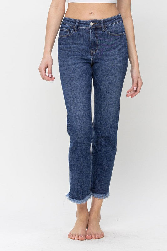 LOVERVET HIGH RISE CROP STRAIGHT FRANKI