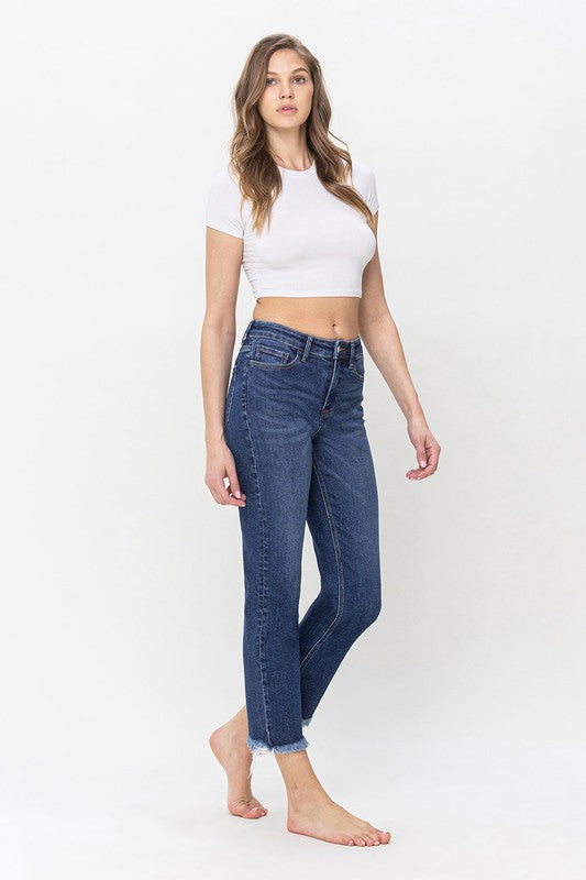 LOVERVET HIGH RISE CROP STRAIGHT FRANKI