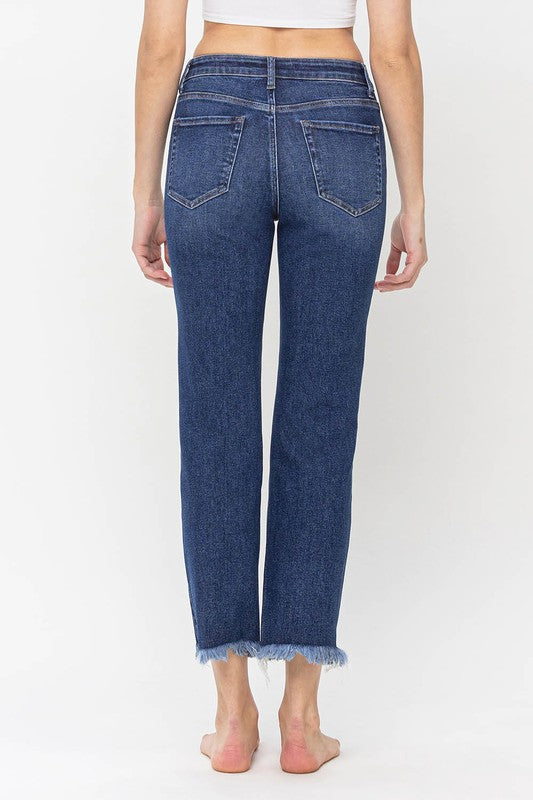 LOVERVET HIGH RISE CROP STRAIGHT FRANKI