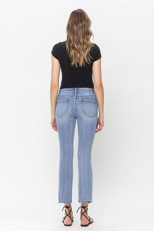 VERVET MID RISE KICK FLARE EDEN