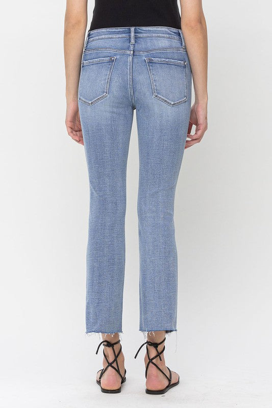 VERVET MID RISE KICK FLARE EDEN