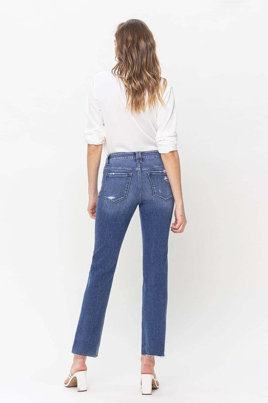 FLYING MONKEY HIGH RISE STRAIGHT RAW HEM PRUDENT PARKER