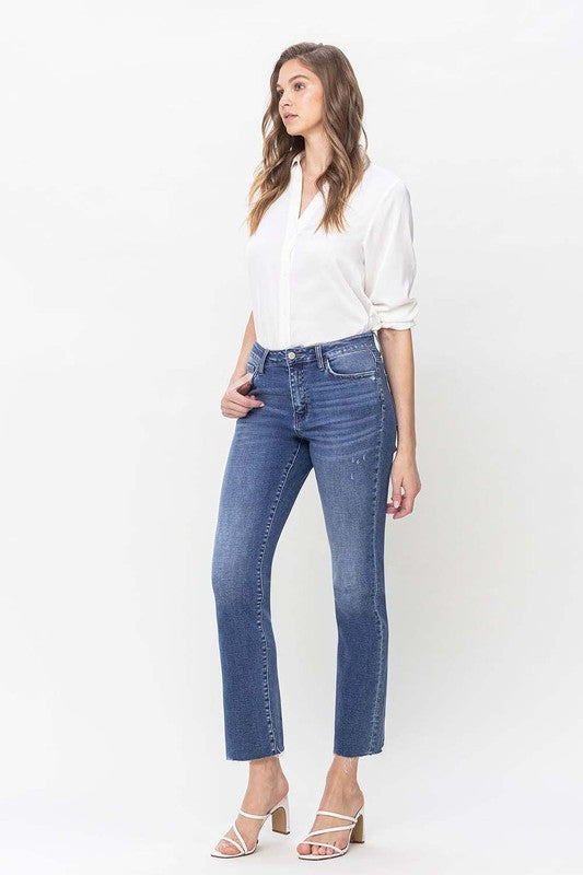 FLYING MONKEY HIGH RISE STRAIGHT RAW HEM PRUDENT PARKER