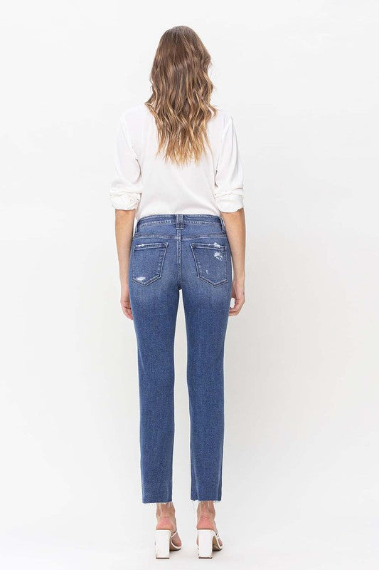 FLYING MONKEY HIGH RISE STRAIGHT RAW HEM PRUDENT PARKER