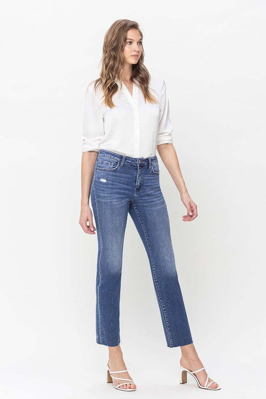 FLYING MONKEY HIGH RISE STRAIGHT RAW HEM PRUDENT PARKER