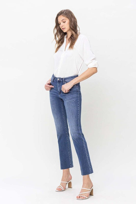 FLYING MONKEY HIGH RISE STRAIGHT RAW HEM PRUDENT PARKER