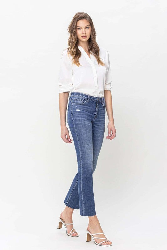 FLYING MONKEY HIGH RISE STRAIGHT RAW HEM PRUDENT PARKER