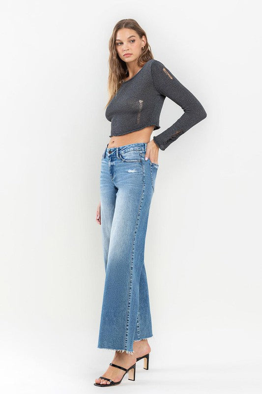 VERVET MID RISE WIDE LEG JEAN VIVIENNE