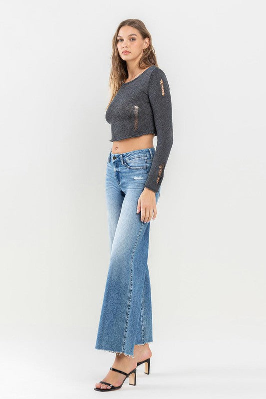 VERVET MID RISE WIDE LEG JEAN VIVIENNE