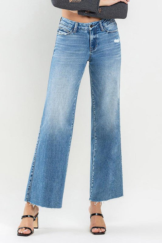 VERVET MID RISE WIDE LEG JEAN VIVIENNE