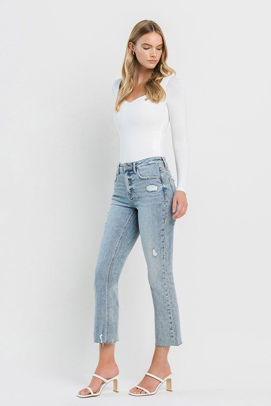 LOVERVET HIGH RISE KICK FLARE JEANS CALLIE