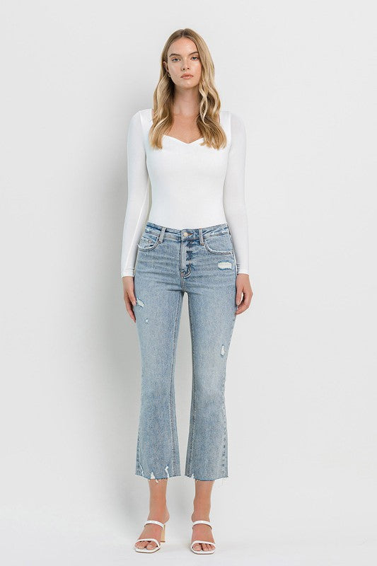 LOVERVET HIGH RISE KICK FLARE JEANS CALLIE