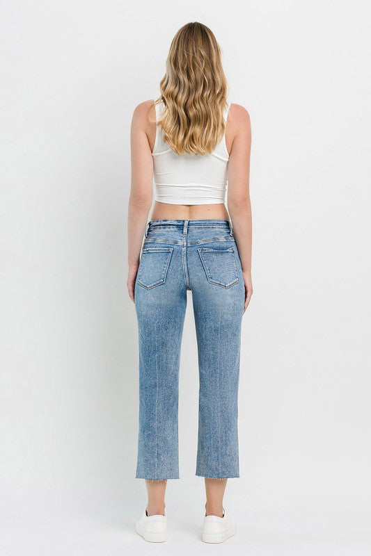 VERVET HIGH RISE STRAIGHT JEAN ROWAN