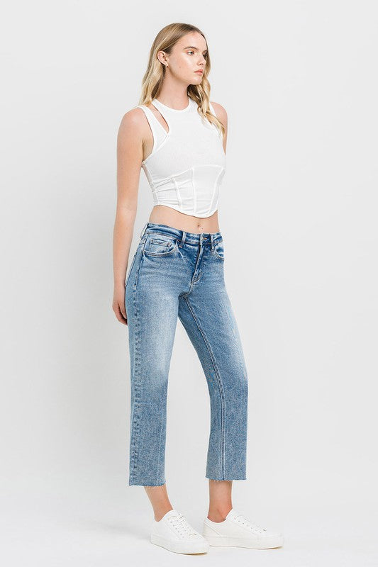 VERVET HIGH RISE STRAIGHT JEAN ROWAN