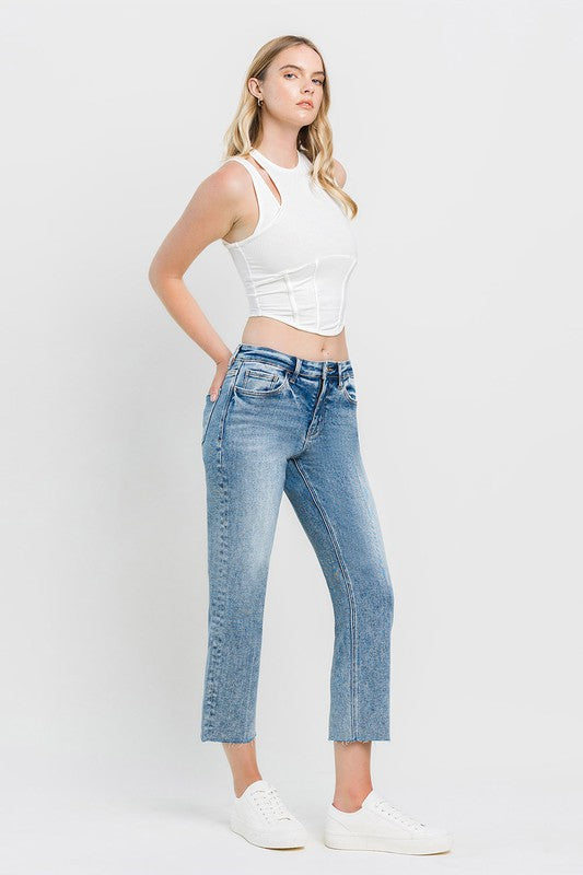VERVET HIGH RISE STRAIGHT JEAN ROWAN