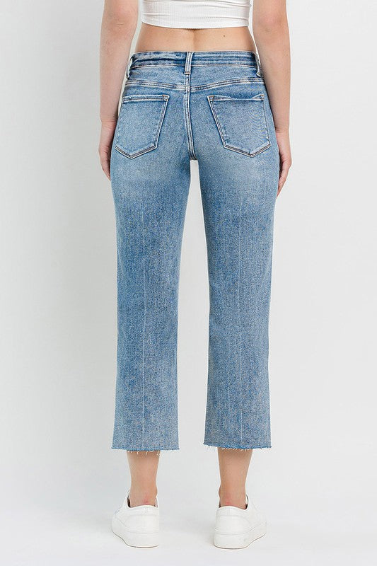 VERVET HIGH RISE STRAIGHT JEAN ROWAN