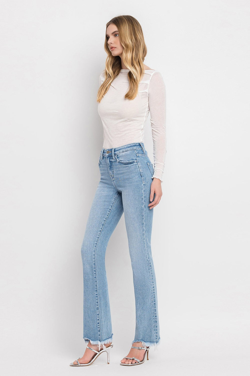 FLYING MONKEY HIGH RISE MINI BOOTCUT JEANS BETTY