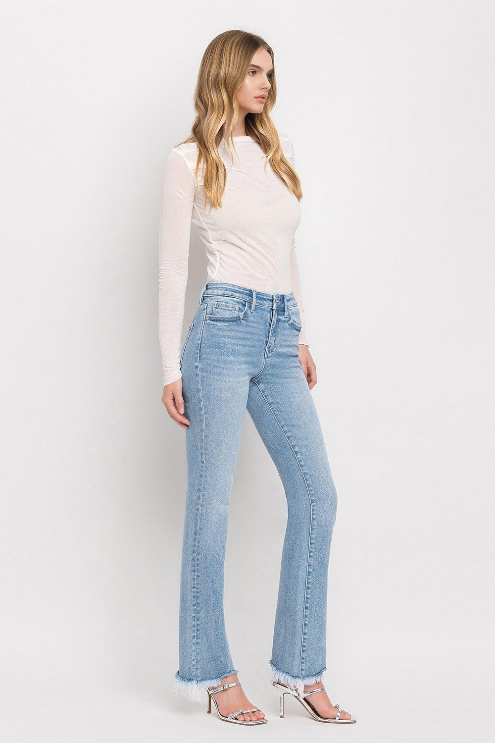 FLYING MONKEY HIGH RISE MINI BOOTCUT JEANS BETTY