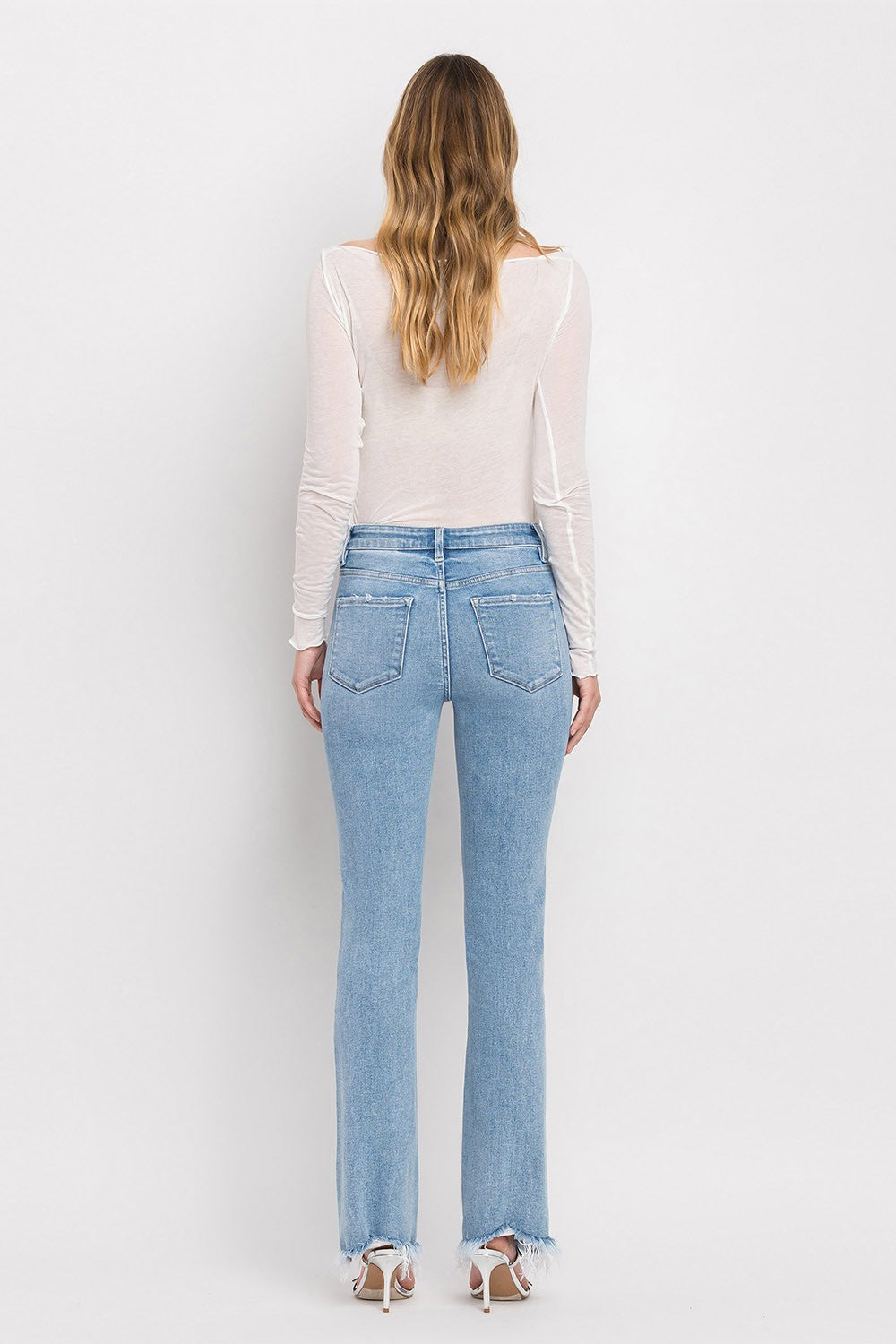 FLYING MONKEY HIGH RISE MINI BOOTCUT JEANS BETTY