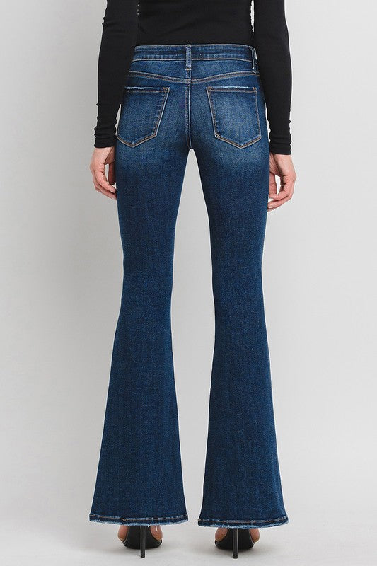LOVERVET MID RISE SUPER FLARE JEANS TATE