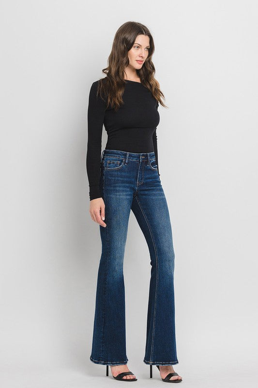 LOVERVET MID RISE SUPER FLARE JEANS TATE