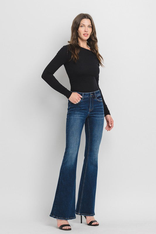 LOVERVET MID RISE SUPER FLARE JEANS TATE