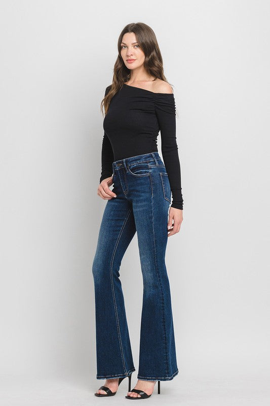 LOVERVET MID RISE SUPER FLARE JEANS TATE