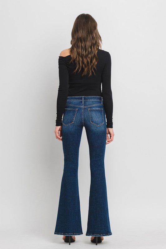 LOVERVET MID RISE SUPER FLARE JEANS TATE