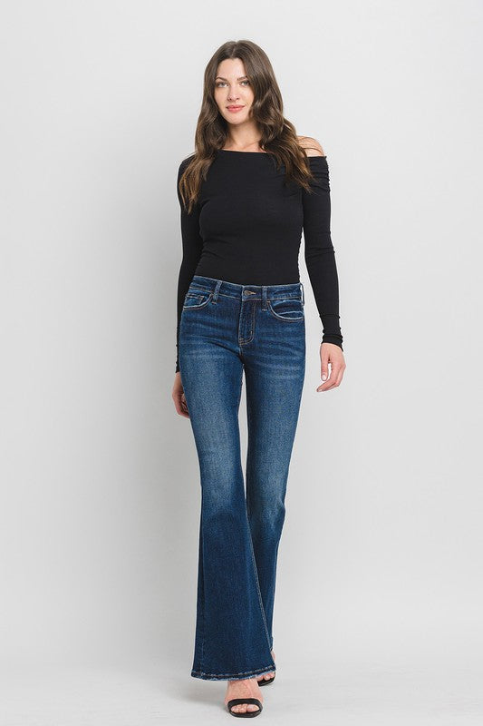 LOVERVET MID RISE SUPER FLARE JEANS TATE