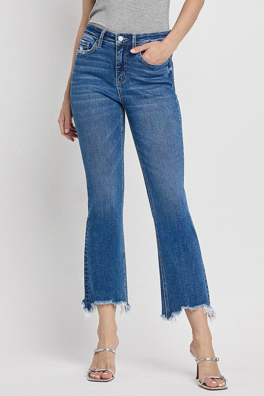 FLYING MONKEY HIGH RISE KICK FLARE JEANS GIA