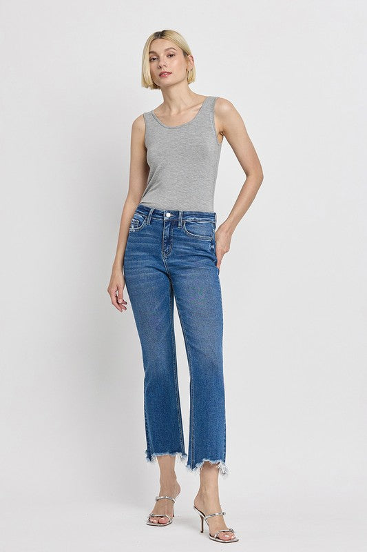 FLYING MONKEY HIGH RISE KICK FLARE JEANS GIA