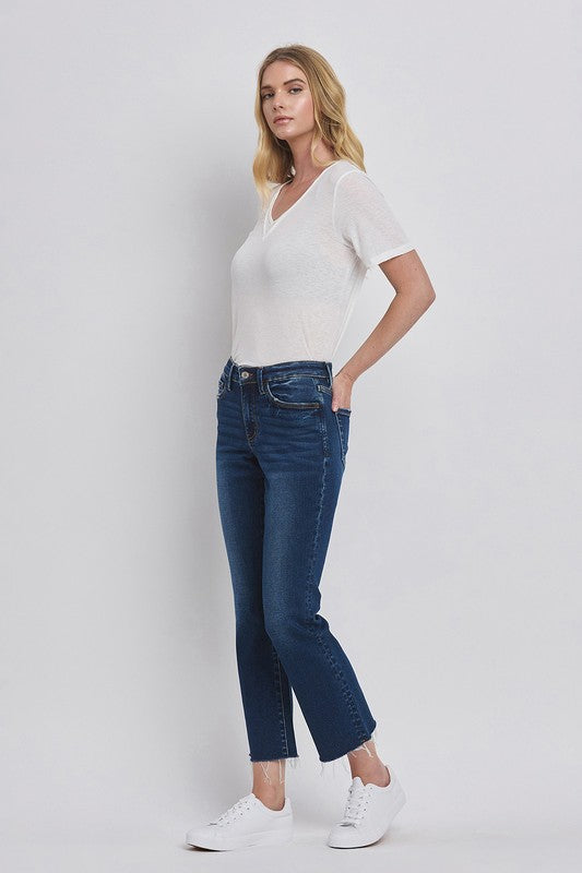 LOVERVET HIGH RISE MINI BOOTCUT JEANS SYDNEY