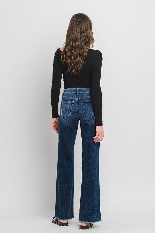 FLYING MONKEY HIGH RISE WIDE LEG JEANS  OLIVIA