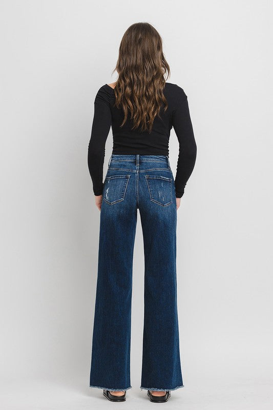 FLYING MONKEY HIGH RISE WIDE LEG JEANS  OLIVIA