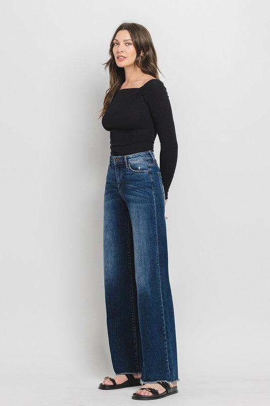 FLYING MONKEY HIGH RISE WIDE LEG JEANS  OLIVIA