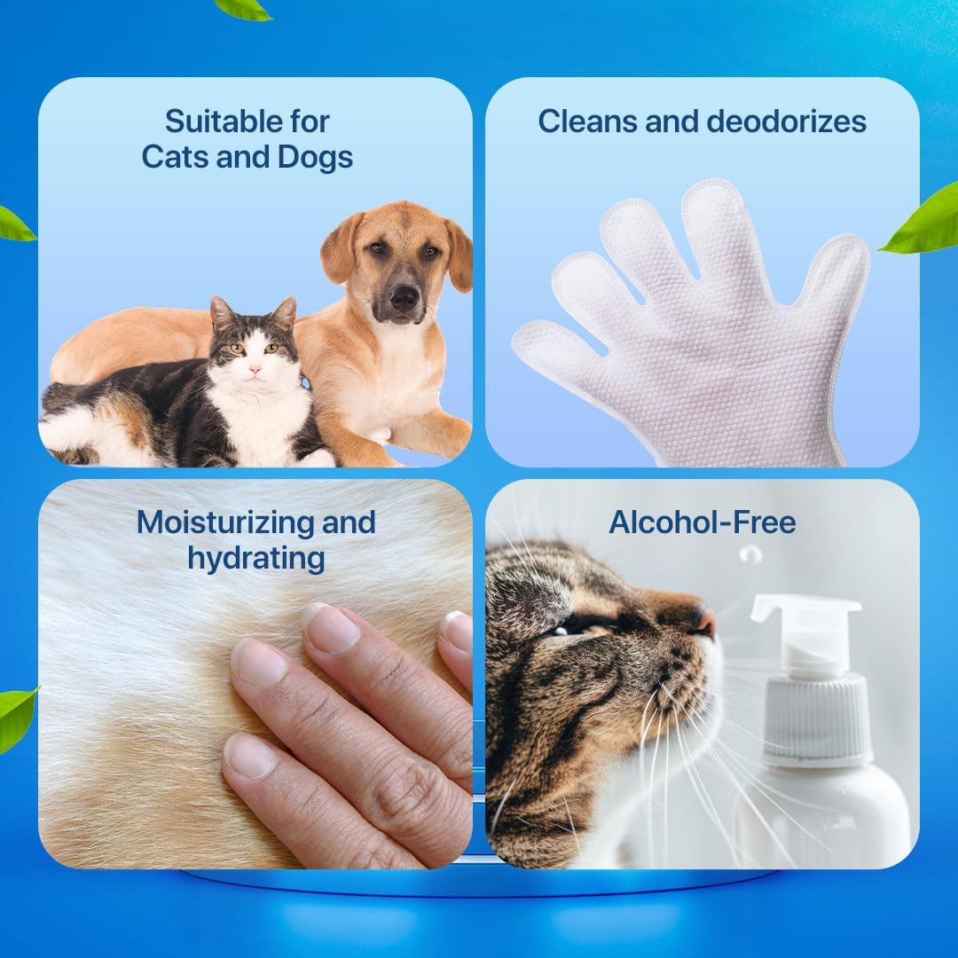 ⏰Limited Time Promotion 49% Off⚡Odor-Removing Pet Grooming Gloves