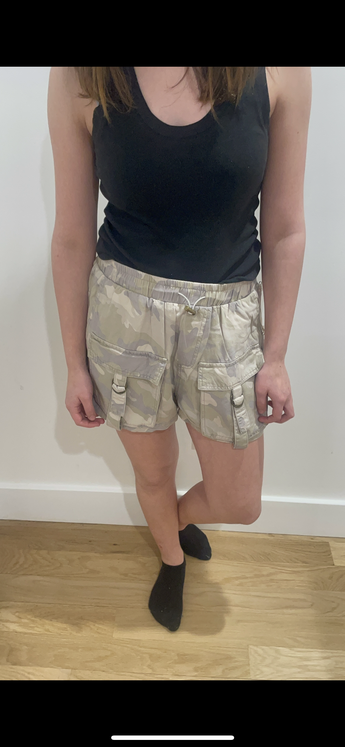 VINTAGE HAVANA SOFT CAMO TENCEL CARGO SHORTS
