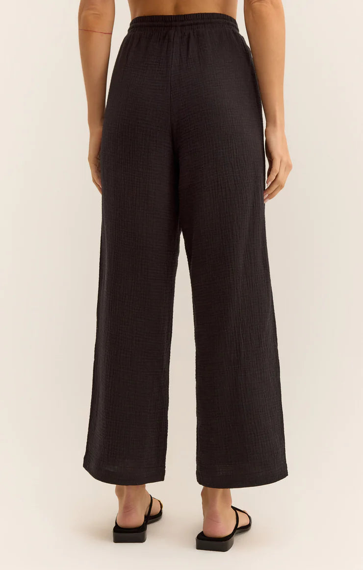 Z SUPPLY BONDI GAUZE PANT BLACK